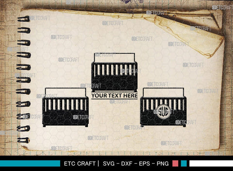 Baby Crib Monogram, Baby Crib Silhouette, Baby Crib SVG, Baby Svg, Infant Svg, Bassinet Svg, Child Svg, SB00464 SVG ETC Craft 