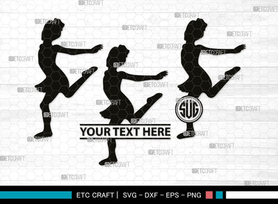 Baby Dance Monogram, Baby Dance Silhouette, Baby Dance SVG, Ballerina Svg, Ballet Svg, Little Ballet Svg, SB00336 SVG ETC Craft 