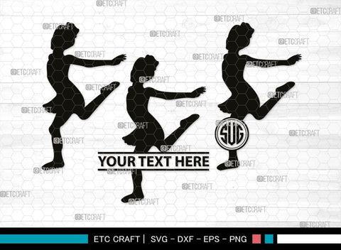 Baby Dance Monogram, Baby Dance Silhouette, Baby Dance SVG, Ballerina Svg, Ballet Svg, Little Ballet Svg, SB00336 SVG ETC Craft 