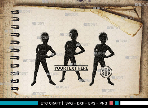 Baby Dance Monogram, Baby Dance Silhouette, Baby Dance SVG, Ballerina Svg, Ballet Svg, Little Ballet Svg, SB00336 SVG ETC Craft 