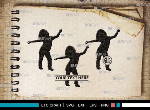 Baby Dance Monogram, Baby Dance Silhouette, Baby Dance SVG, Ballerina Svg, Ballet Svg, Little Ballet Svg, SB00336 SVG ETC Craft 