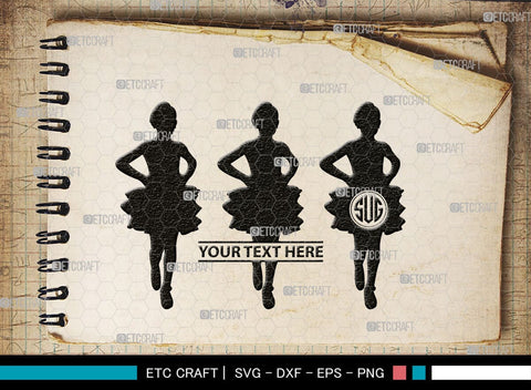 Baby Dance Monogram, Baby Dance Silhouette, Baby Dance SVG, Ballerina Svg, Ballet Svg, Little Ballet Svg, SB00336 SVG ETC Craft 