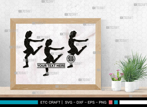 Baby Dance Monogram, Baby Dance Silhouette, Baby Dance SVG, Ballerina Svg, Ballet Svg, Little Ballet Svg, SB00336 SVG ETC Craft 