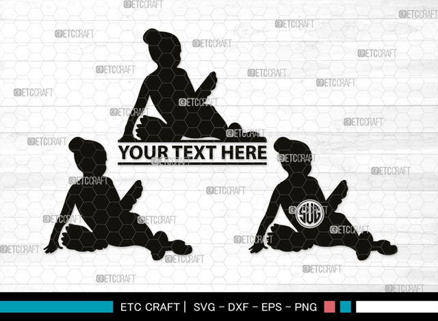 Baby Dance Monogram, Baby Dance Silhouette, Baby Dance SVG, Ballerina Svg, Ballet Svg, Little Ballet Svg, SB00336 SVG ETC Craft 
