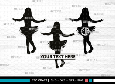 Baby Dance Monogram, Baby Dance Silhouette, Baby Dance SVG, Ballerina Svg, Ballet Svg, Little Ballet Svg, SB00336 SVG ETC Craft 