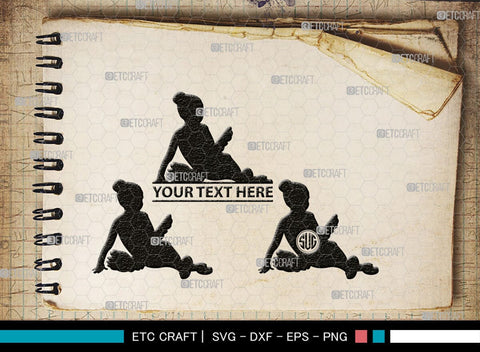 Baby Dance Monogram, Baby Dance Silhouette, Baby Dance SVG, Ballerina Svg, Ballet Svg, Little Ballet Svg, SB00336 SVG ETC Craft 