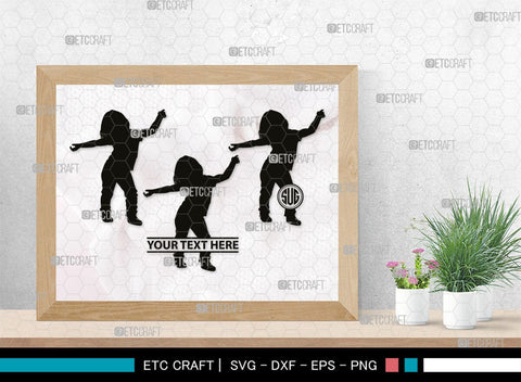 Baby Dance Monogram, Baby Dance Silhouette, Baby Dance SVG, Ballerina Svg, Ballet Svg, Little Ballet Svg, SB00336 SVG ETC Craft 
