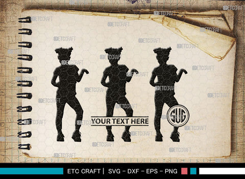 Baby Dance Monogram, Baby Dance Silhouette, Baby Dance SVG, Ballerina Svg, Ballet Svg, Little Ballet Svg, SB00336 SVG ETC Craft 