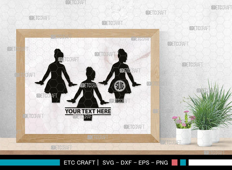 Baby Dance Monogram, Baby Dance Silhouette, Baby Dance SVG, Ballerina Svg, Ballet Svg, Little Ballet Svg, SB00336 SVG ETC Craft 