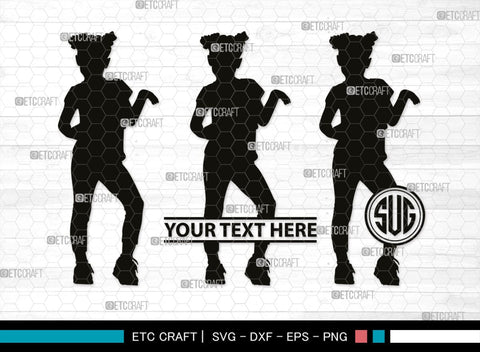 Baby Dance Monogram, Baby Dance Silhouette, Baby Dance SVG, Ballerina Svg, Ballet Svg, Little Ballet Svg, SB00336 SVG ETC Craft 