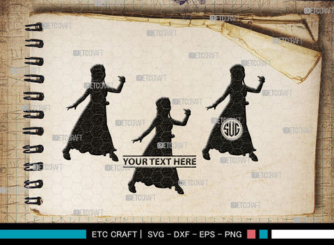 Baby Dance Monogram, Baby Dance Silhouette, Baby Dance SVG, Ballerina Svg, Ballet Svg, Little Ballet Svg, SB00336 SVG ETC Craft 