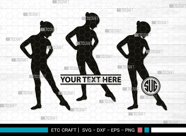 Baby Dance Monogram, Baby Dance Silhouette, Baby Dance SVG, Ballerina Svg, Ballet Svg, Little Ballet Svg, SB00336 SVG ETC Craft 