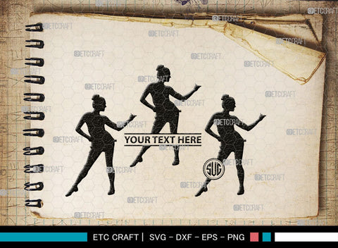 Baby Dance Monogram, Baby Dance Silhouette, Baby Dance SVG, Ballerina Svg, Ballet Svg, Little Ballet Svg, SB00336 SVG ETC Craft 