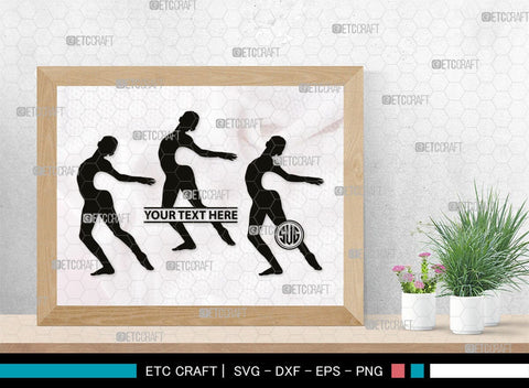 Baby Dance Monogram, Baby Dance Silhouette, Baby Dance SVG, Ballerina Svg, Ballet Svg, Little Ballet Svg, SB00336 SVG ETC Craft 