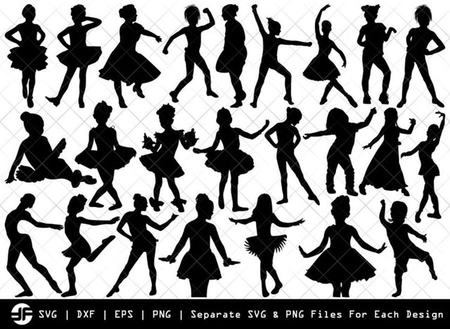 Baby Dance SVG | Ballerina SVG | Silhouette Bundle | Cut File SVG ETC Craft 