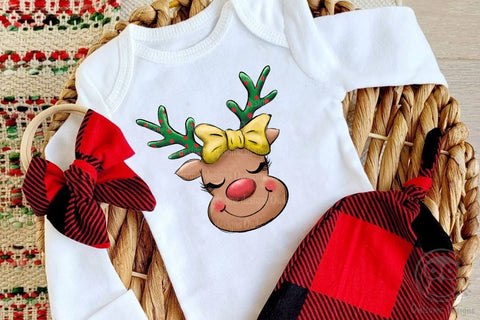 Baby Deer Christmas Sublimation Sublimation LAM HOANG THUY 