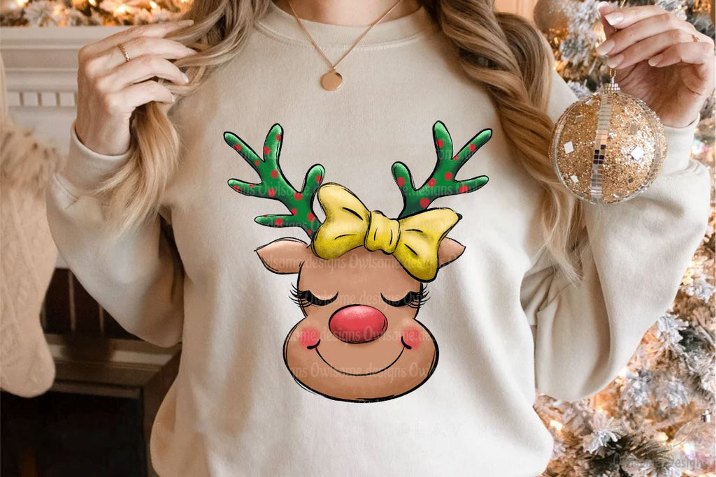 Baby Deer Christmas Sublimation - So Fontsy