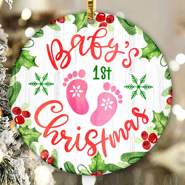 Baby Deer First Christmas Ornament Png, Round Christmas Ornament, PNG Instant Download, Xmas Ornament Sublimation Designs Downloads Sublimation CaldwellArt 