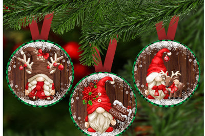 Baby Deer, Gnome Christmas Ornament Template, Sublimation PNG Sublimation Keepsake Treasures Designs LLC. 