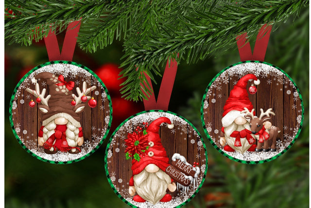 Baby Deer, Gnome Christmas Ornament Template, Sublimation PNG Sublimation Keepsake Treasures Designs LLC. 