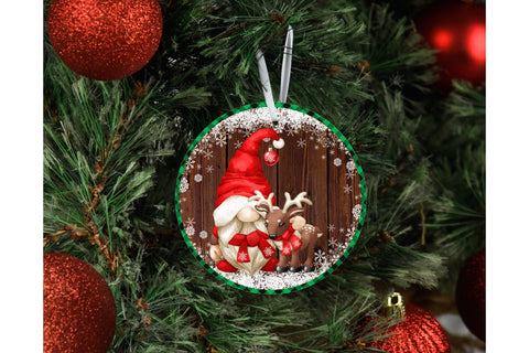 Baby Deer, Gnome Christmas Ornament Template, Sublimation PNG Sublimation Keepsake Treasures Designs LLC. 