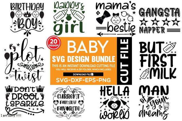 baby design svg bundle vol 1 SVG buydesign 