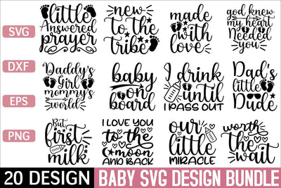baby design svg bundle vol 4 SVG buydesign 