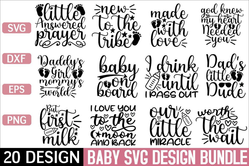 baby design svg bundle vol 4 SVG buydesign 