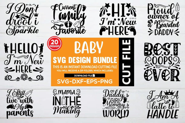 baby design svg bundle vol 5 SVG buydesign 