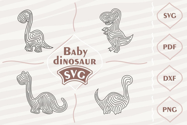 Baby dinosaur SVG bunale SVG Digital Mojito 