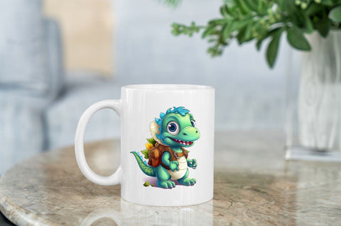 Baby Dinosaur with Backpack Sublimation Bundle Sublimation Regulrcrative 