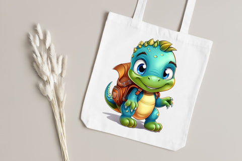 Baby Dinosaur with Backpack Sublimation Bundle Sublimation Regulrcrative 