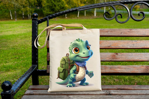 Baby Dinosaur with Backpack Sublimation Bundle Sublimation Regulrcrative 