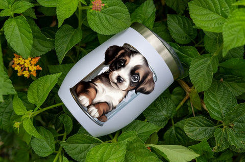 Baby Dog in a Can Sublimation Clipart Bundle SVG Regulrcrative 