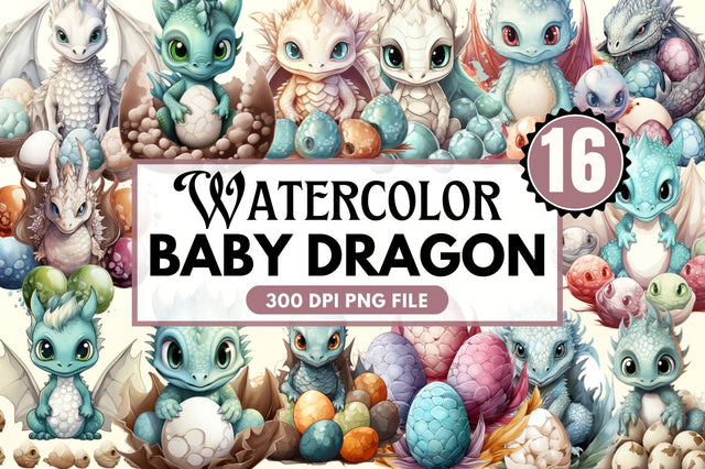 Baby Dragon Eggs Sublimation Clipart Bundle SVG Regulrcrative 