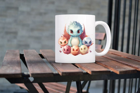 Baby Dragon Eggs Sublimation Clipart Bundle SVG Regulrcrative 