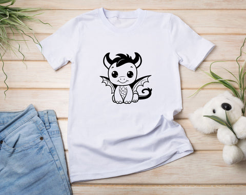 Baby Dragons SVG Bundle, 6 Designs, Little Dragons PNG, Dragon Clipart, SVG For Kids SVG HappyDesignStudio 