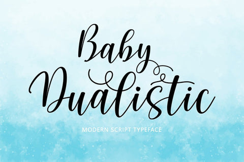 Baby Dualistic Font Attract Studio 
