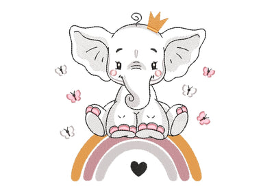 Baby Elephant Embroidery Design, 5 sizes Embroidery/Applique DESIGNS Nino Nadaraia 