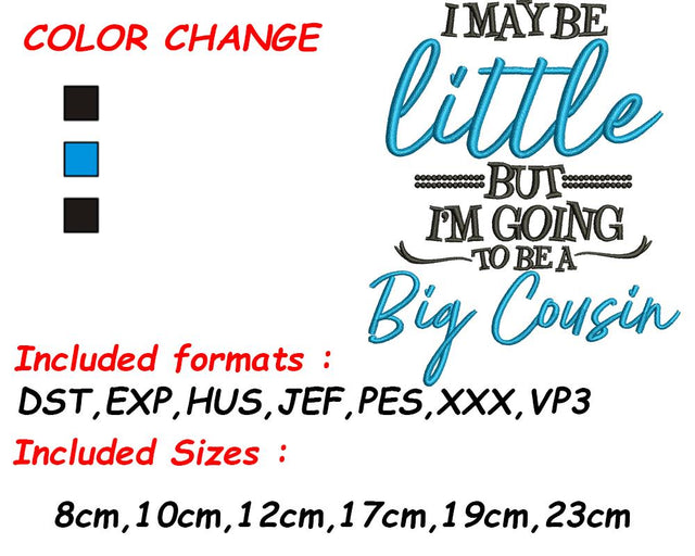 Baby Embroidery, Gift for Cousin, Cousin to Be, I'm Going to Be, Baby Gift, Cousins Embroidery, Cute Baby Gift Embroidery/Applique DESIGNS SVG Digital Designer 