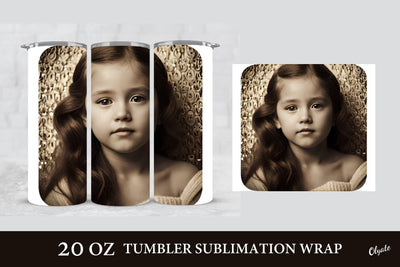 Baby Face Tumbler. 20 OZ Retro Sublimation PNG Sublimation Olga Terlyanskaya 