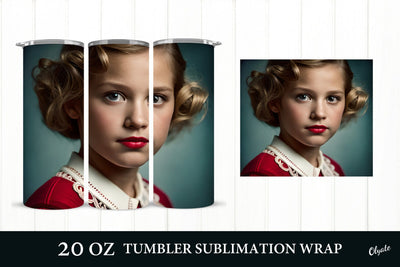 Baby Face Tumbler. 20 OZ Retro Sublimation Sublimation Olga Terlyanskaya 