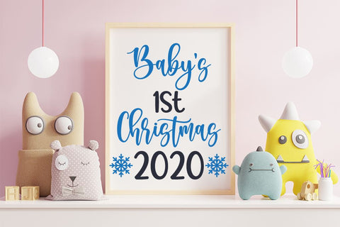 Baby first christmas 2020 svg file SVG MAKStudion 