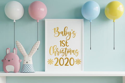 Baby first christmas 2020 svg file SVG MAKStudion 
