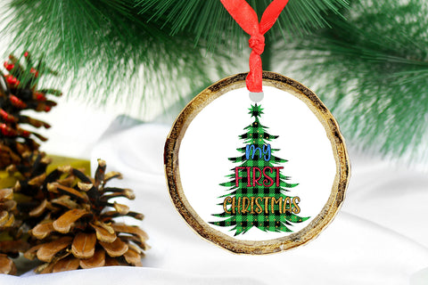 Baby First Christmas Sublimation I First Christmas Ornament Sublimation Happy Printables Club 
