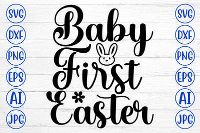 Baby First Easter SVG Cut File SVG Syaman 