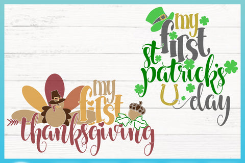 Baby First Holiday Quote SVG Bundle of 9 Holiday Designs SVG Harbor Grace Designs 