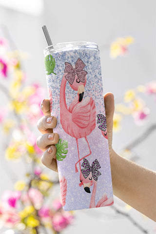 Baby Flamingo Tumbler PNG Sublimation, SKINNY TUMBLER 20oz Sublimation Png, Kids Tumbler Sublimation Designs Sublimation CaldwellArt 