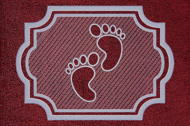 Baby foot embossed emboidery digital download 6 size Embroidery/Applique DESIGNS embroidery-workshop 