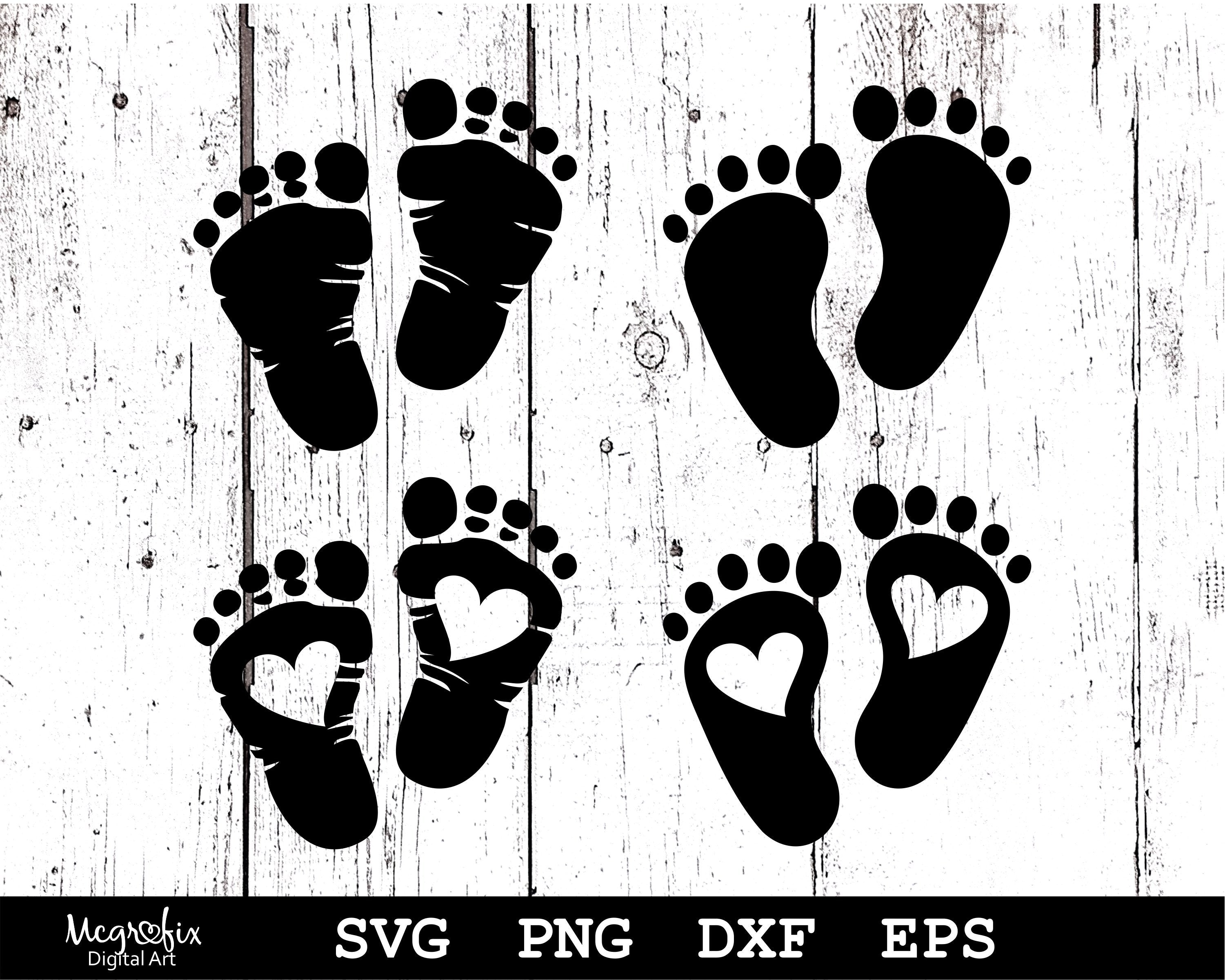 Baby Footprint SVG, Baby Feet SVG, Baby Foot SVG, Baby Foot Print